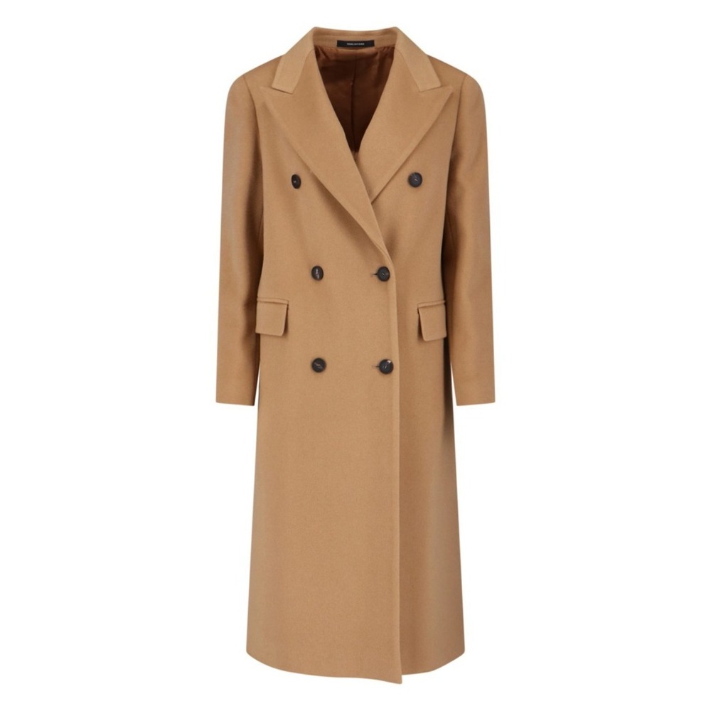 Tagliatore Jole Coat Midi Cashmere – Brown